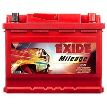 Automotive battery in a car engine